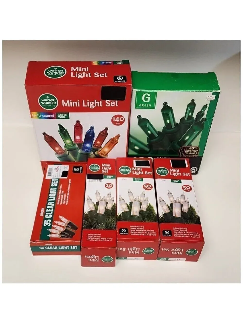Winter Wonder Lane Lots Of 6 Boxes Christmas Mini Multi-Color LED Mini Lights